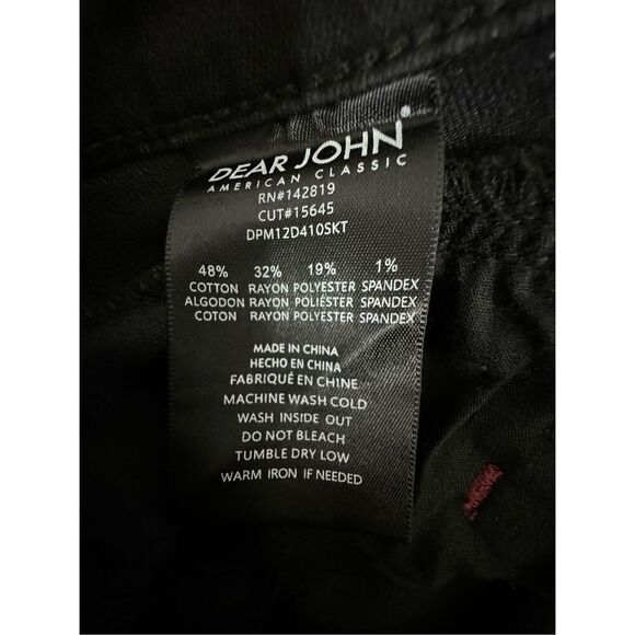 Dear John Black High Rise Jeans Size 31 - Picture 4 of 10